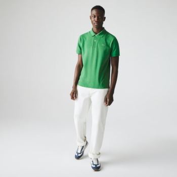 Lacoste Classic Fit Organic Cotton Piqué Polo - Polo Pánské Zelene | CZ-zwp3ds